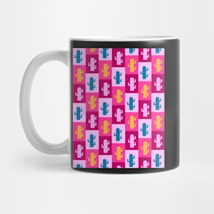 Cacti in pink rectangles Mug